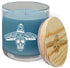 14 oz. French Linen Candle in a Glass Holder with Wood Lid
