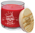 14 oz. Peppermint Twist Candle in a Glass Holder with Wood Lid