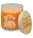 14 oz. Bright Citrus Candle in a Glass Holder with Wood Lid