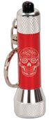 2 3/4" Red 5-LED Laserable Flashlight with Keychain