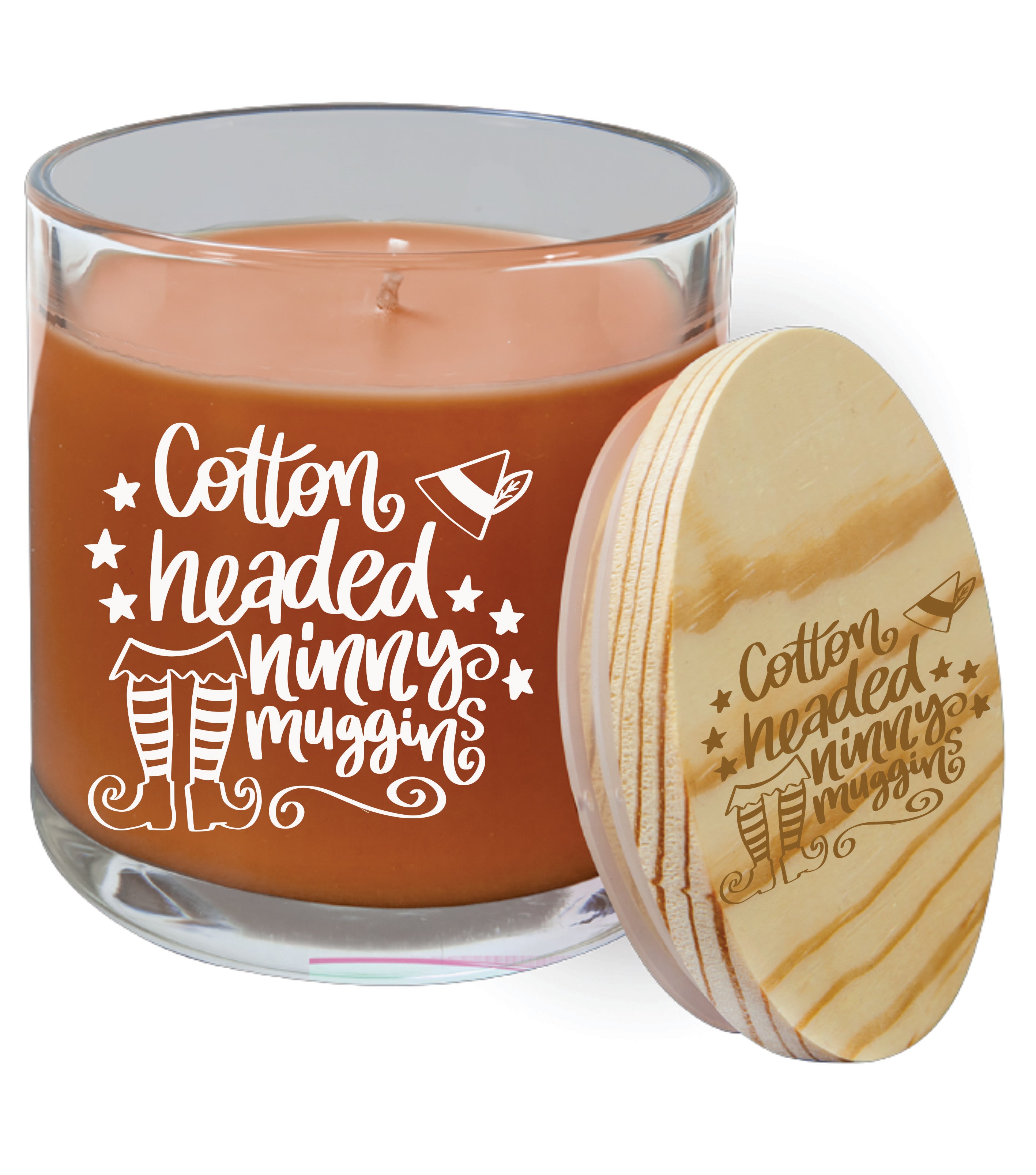 14 oz. Pumpkin Spice Candle in a Glass Holder with Wood Lid
