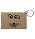 4 1/4" x 3" Laserable Leatherette Keychain ID Holder