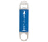 1 1/2" x 7" Blue/White Bottle Opener with Silicone Grip