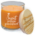 14 oz. Bright Citrus Candle in a Glass Holder with Wood Lid