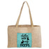 9" x 12" Burlap Bag with 5" Rawhide Laserable Leatherette Gusset