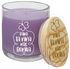 14 oz. Lavender Vanilla Candle in a Glass Holder with Wood Lid