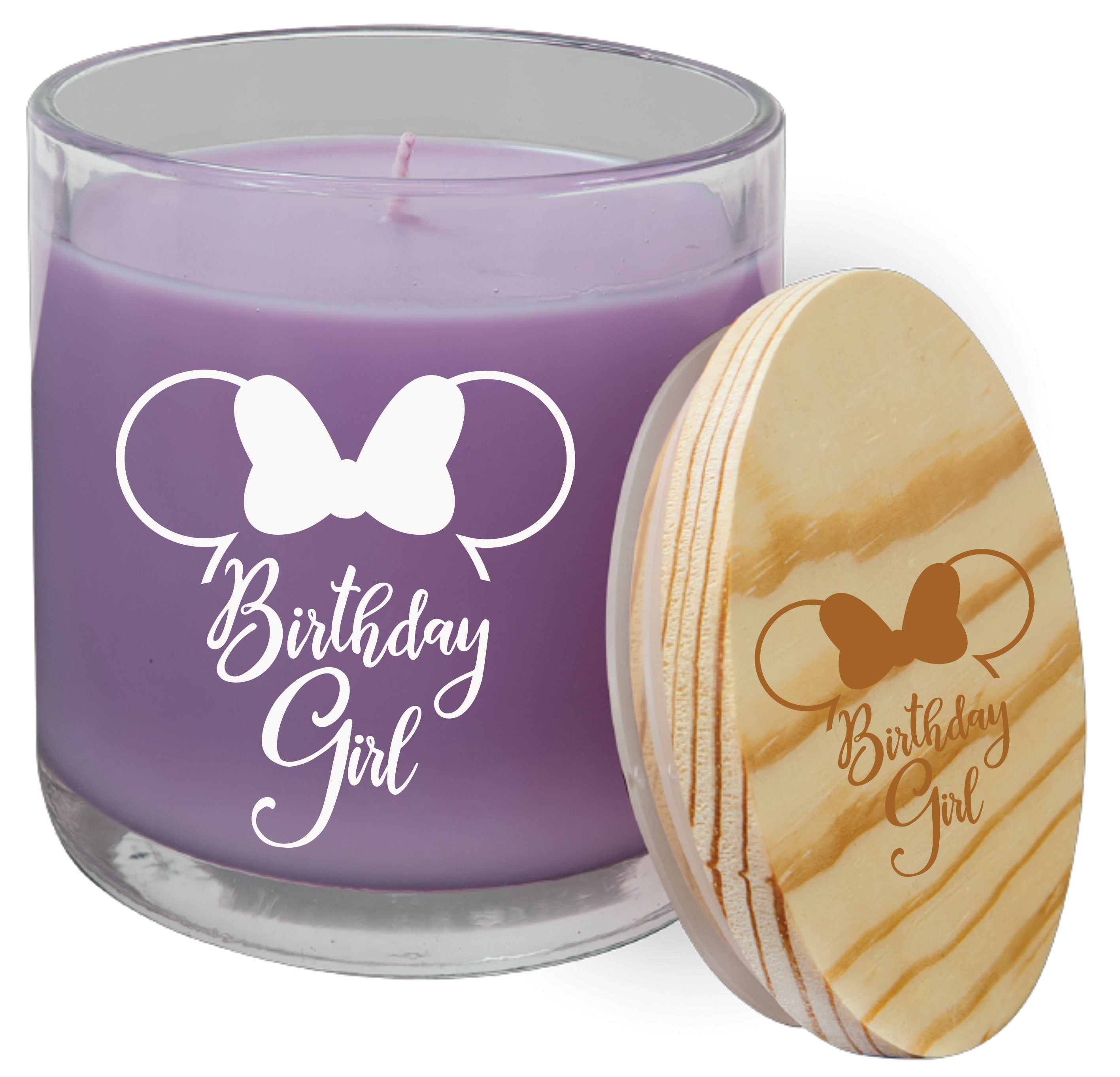 14 oz. Lavender Vanilla Candle in a Glass Holder with Wood Lid