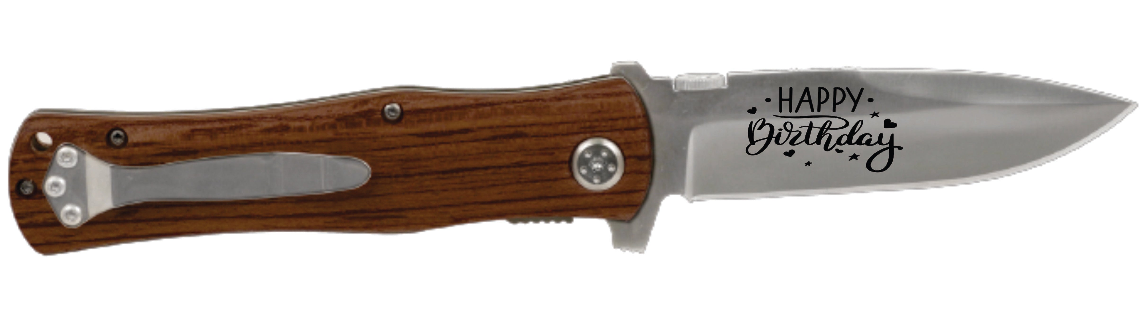 4 1/2" Wood Handle Knife