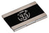 3 3/4" x 2 1/2" Black Laserable Business Card Holder