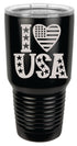 Polar Camel 30 oz. Black Vacuum Insulated Ringneck Tumbler with Clear Lid