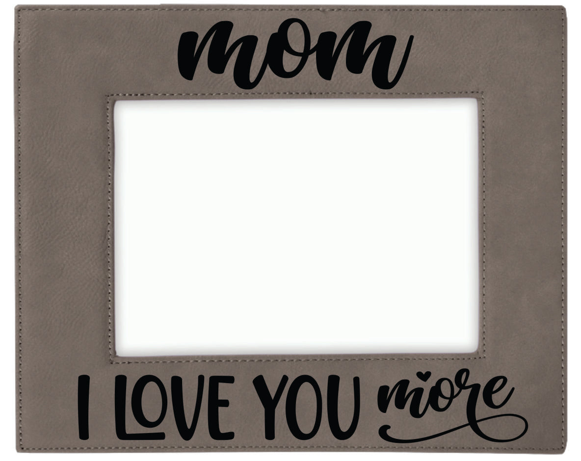 5" x 7" Gray Laserable Leatherette Photo Frame