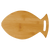 Tabla de cortar con forma de pez de bambú de 14" x 8 1/2"