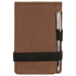 3 1/4" x 4 3/4" Laserable Leatherette Mini Notepad with Pen