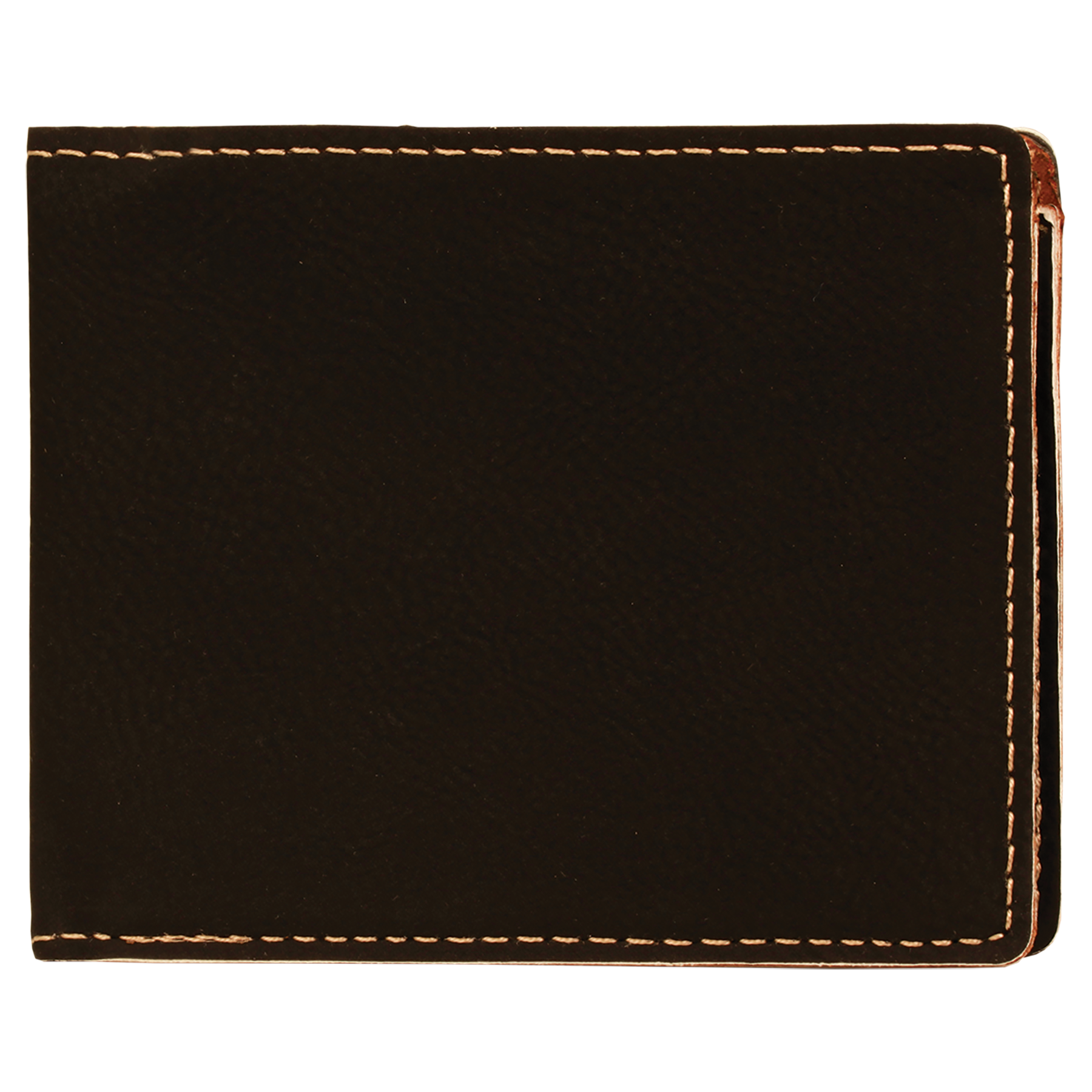 4 1/2" x 3 1/2" Laserable Leatherette Bifold Wallet