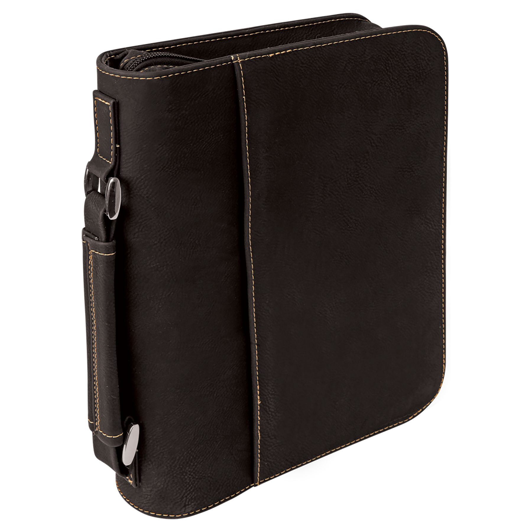 7 1/2" x 10 3/4" Leatherette Book/Bible Cover with Handle & Zipper
