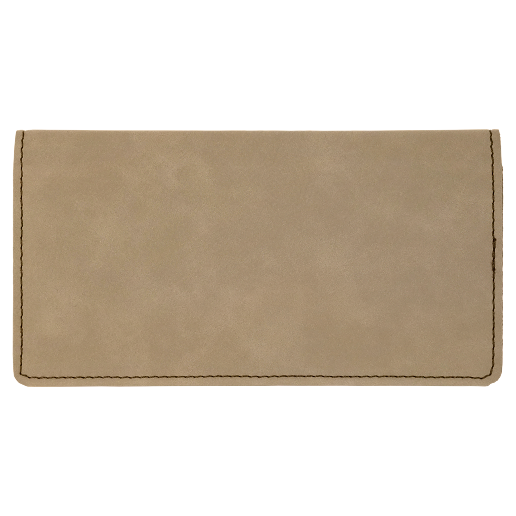 6 3/4" x 3 1/2" Laserable Leatherette Checkbook Cover